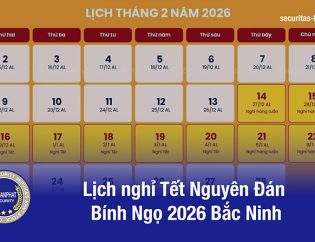 Bắc Ninh: Lịch nghỉ Tết Nguyên đán Bính Ngọ 2026 chính thức